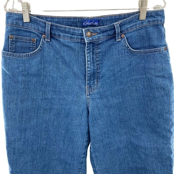 KIM ROGERS PETITE JORTS BLUE JEANS WOMENS 10P - Picture 2 of 6